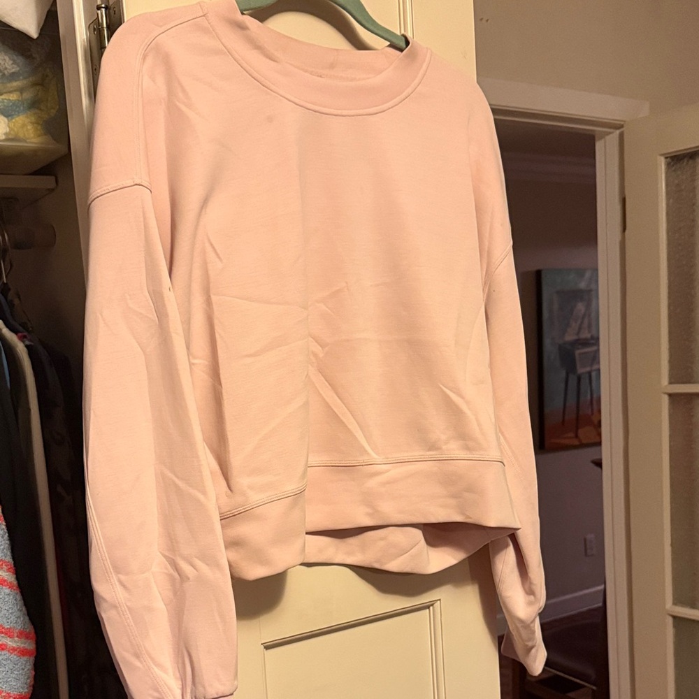 Lululemon Softstreme Light Pink Crewneck Sweatshirt